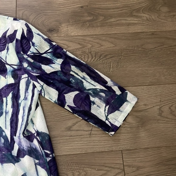 Easywear by Chico's Women's 3/4 sleeve mesh top NWT Size 3 - Picture 9 of 10